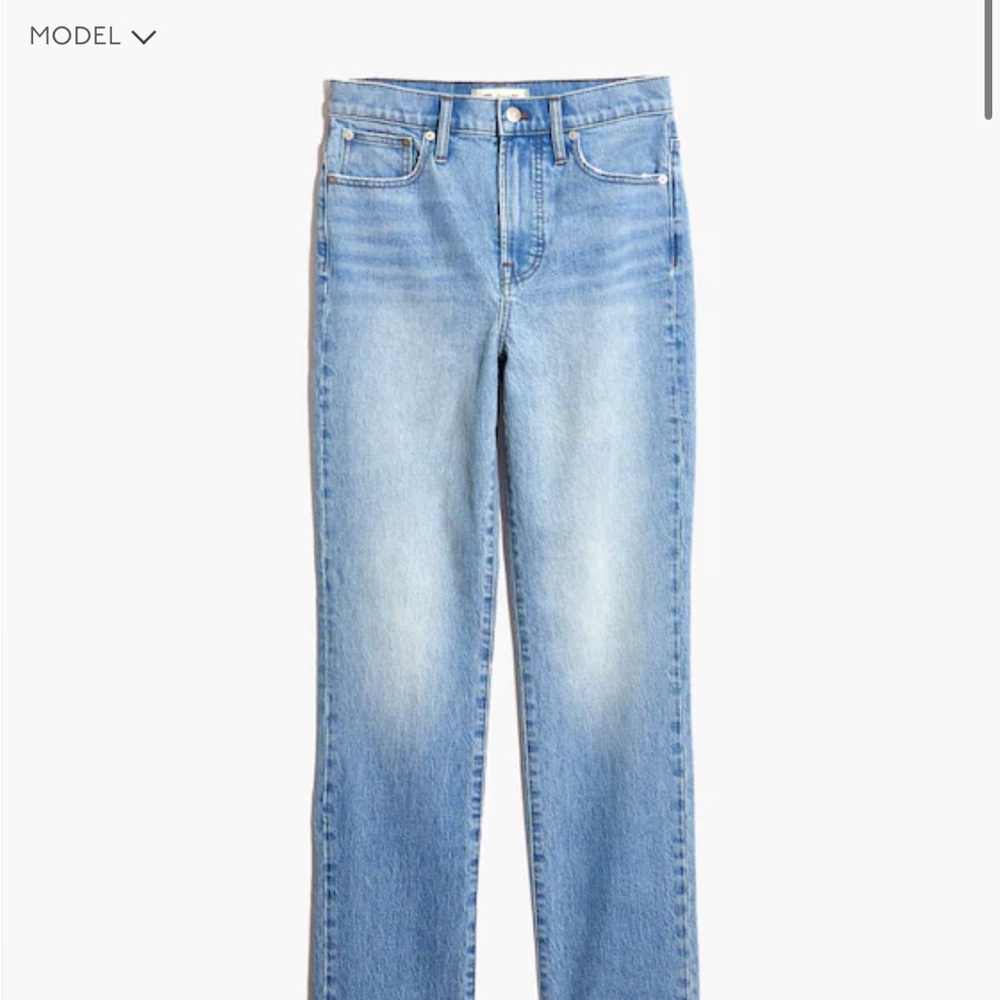 Madewell the Perfect Vintage Full Length Jean in Colebrooke Light Wash 29 Mom